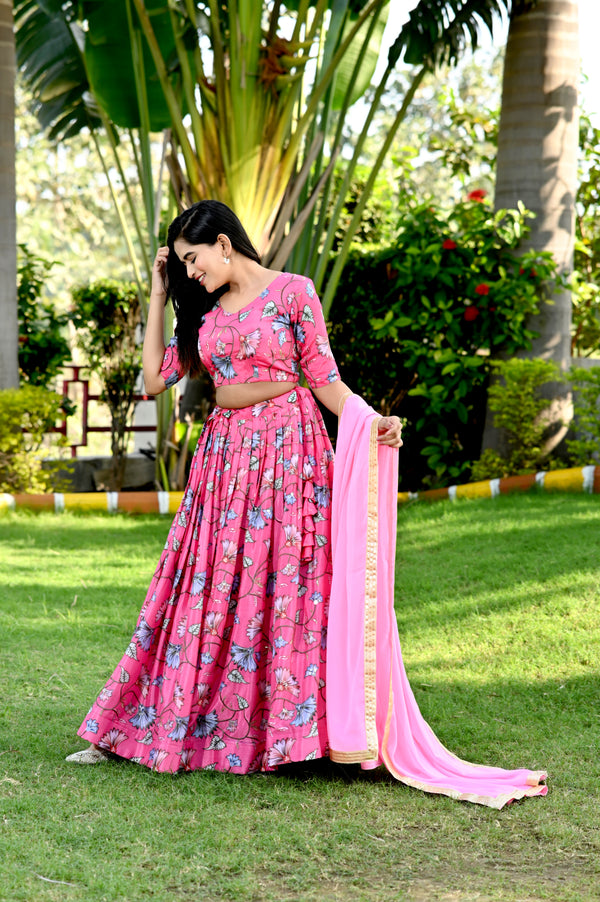 Chinnon Sequins Embroidered Lehenga Set